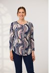 ELLA TOP - wave print